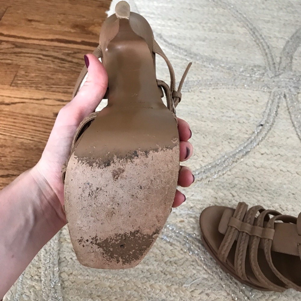 YSL Yves Hamptons Gladiator Braided Sandals - Picture 2 of 5